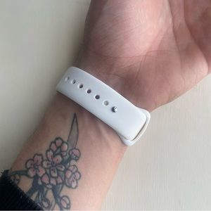 COMBO DEAL - Original Style Apple Watch band- white  - Glass Protector - 38/40mm